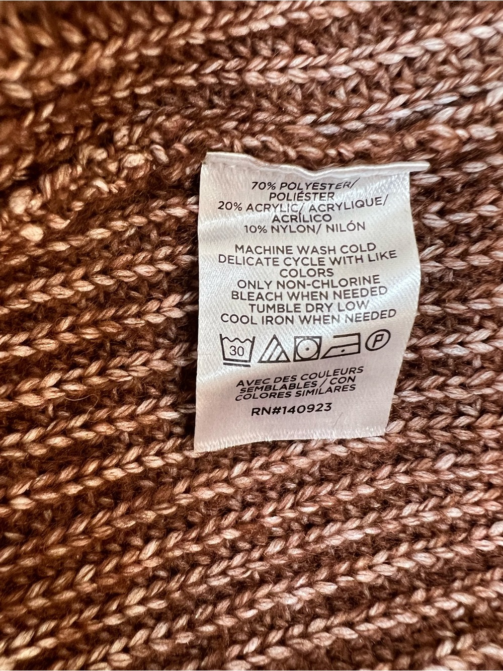LOFT Brown Ribbed V-Neck Button Cardigan - Picture 9 of 9